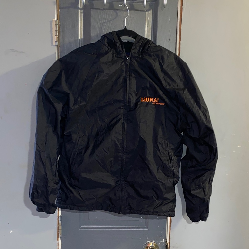 Men's Black Windbreaker Jacket